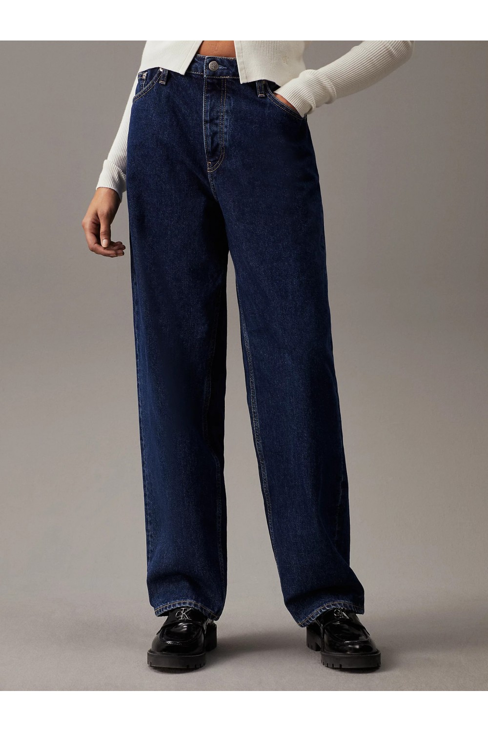 CALVIN KLEIN JEANS STRAIGHT 90'S JEANS DENIM DARK J20J223891-1BJ