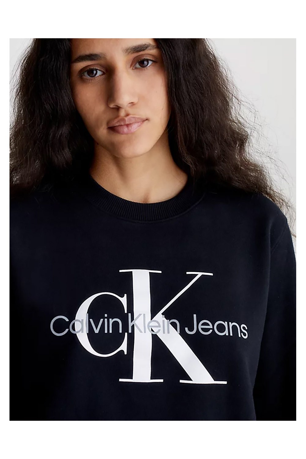 CALVIN KLEIN JEANS MONOGRAM SWEATSHIRT CK BLACK J20J219140-BEH