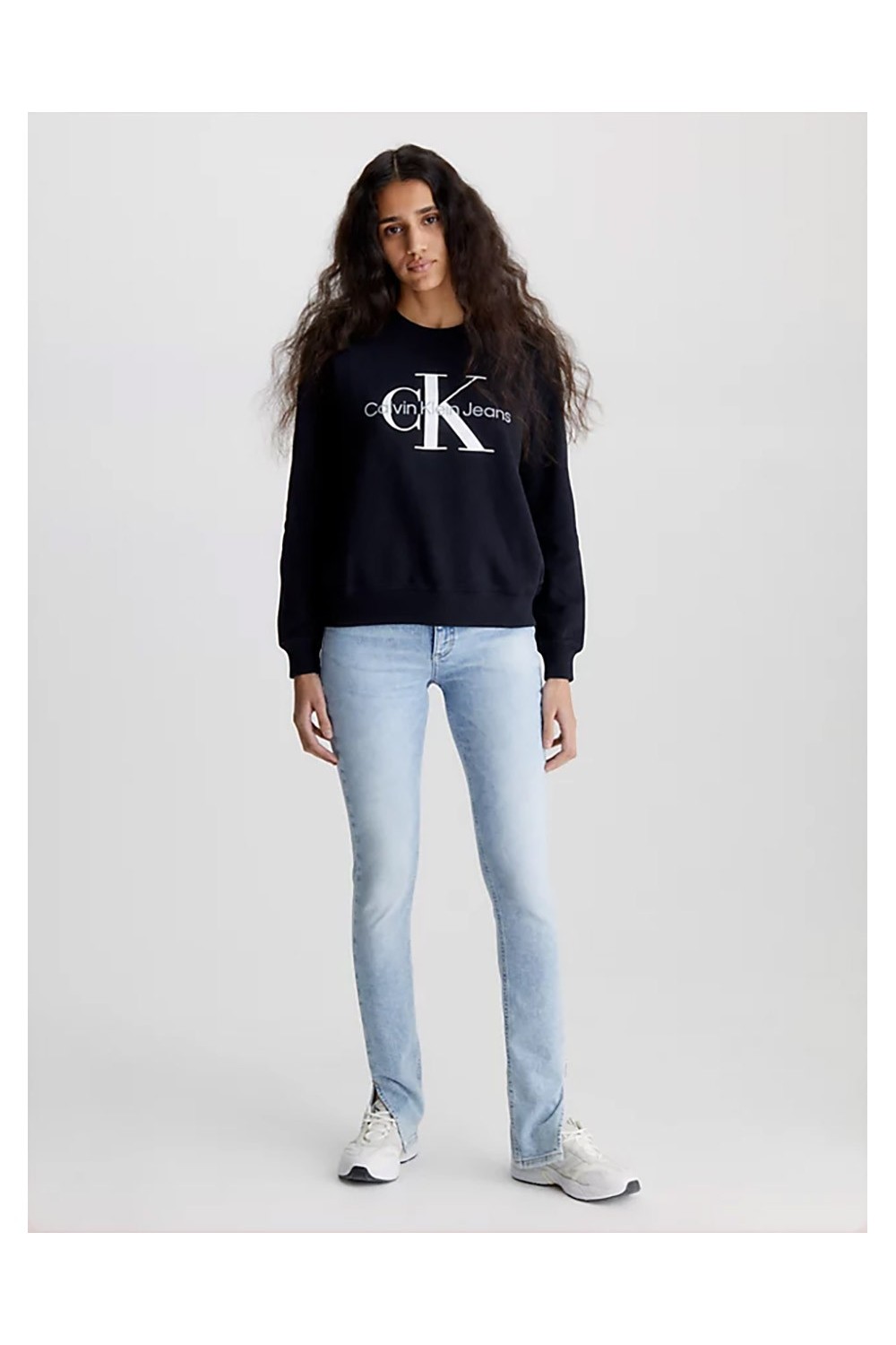 CALVIN KLEIN JEANS MONOGRAM SWEATSHIRT CK BLACK J20J219140-BEH