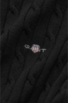 GANT COTTON PULLOVER CABLE CREWNECK BLACK 4800100-005