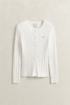 GANT CABLE KNIT CARDIGAN EGGSHELL 4800103-113