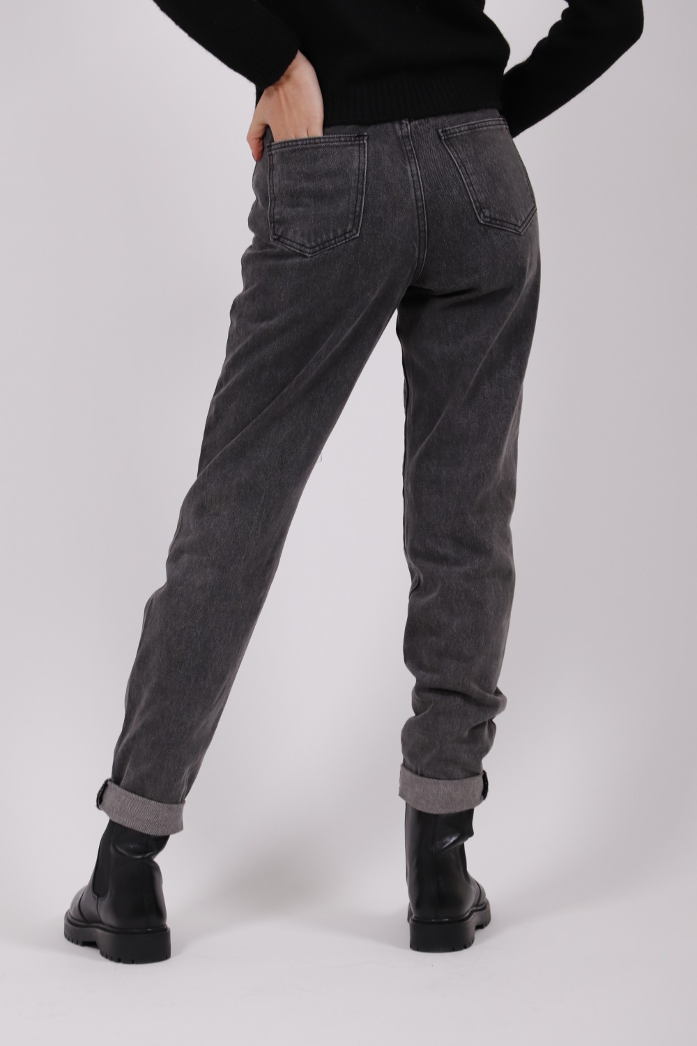 GLAMOROUS LADIES JEANS WASHED BLACK KA6037