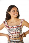 GLAMOROUS LADIES TOP MULTI TRIBAL TM0517