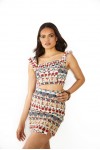 GLAMOROUS LADIES TOP MULTI TRIBAL TM0517