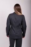 NA-KD NIPPED WAIST BLAZER DARK GREY 1018-004556