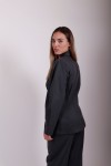 NA-KD NIPPED WAIST BLAZER DARK GREY 1018-004556