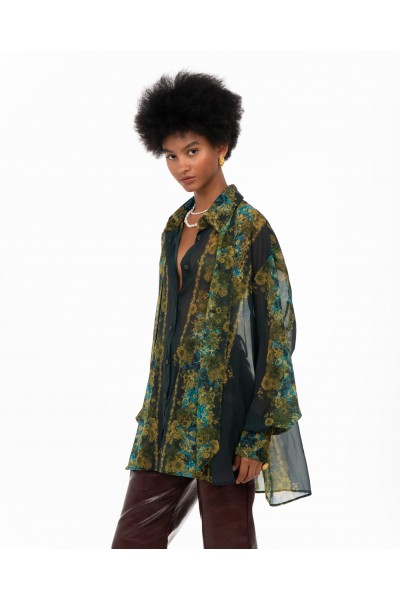 IRAIDA LUMEN GREEN OVERSIZED SHIRT