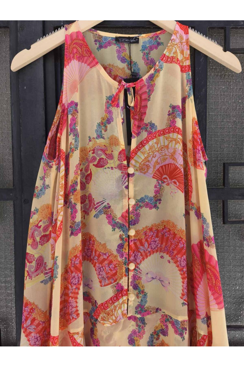 IRAIDA LUMA RUFFLED MAXI DRESS MULTICOLOUR 