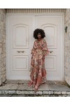 IRAIDA LUSH ORANGE MAXI DRESS MULTICOLOUR