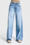 IT'S BASIC PALAZZO HIGH RISE JEANS BLEACHED 3942-4S6-3 