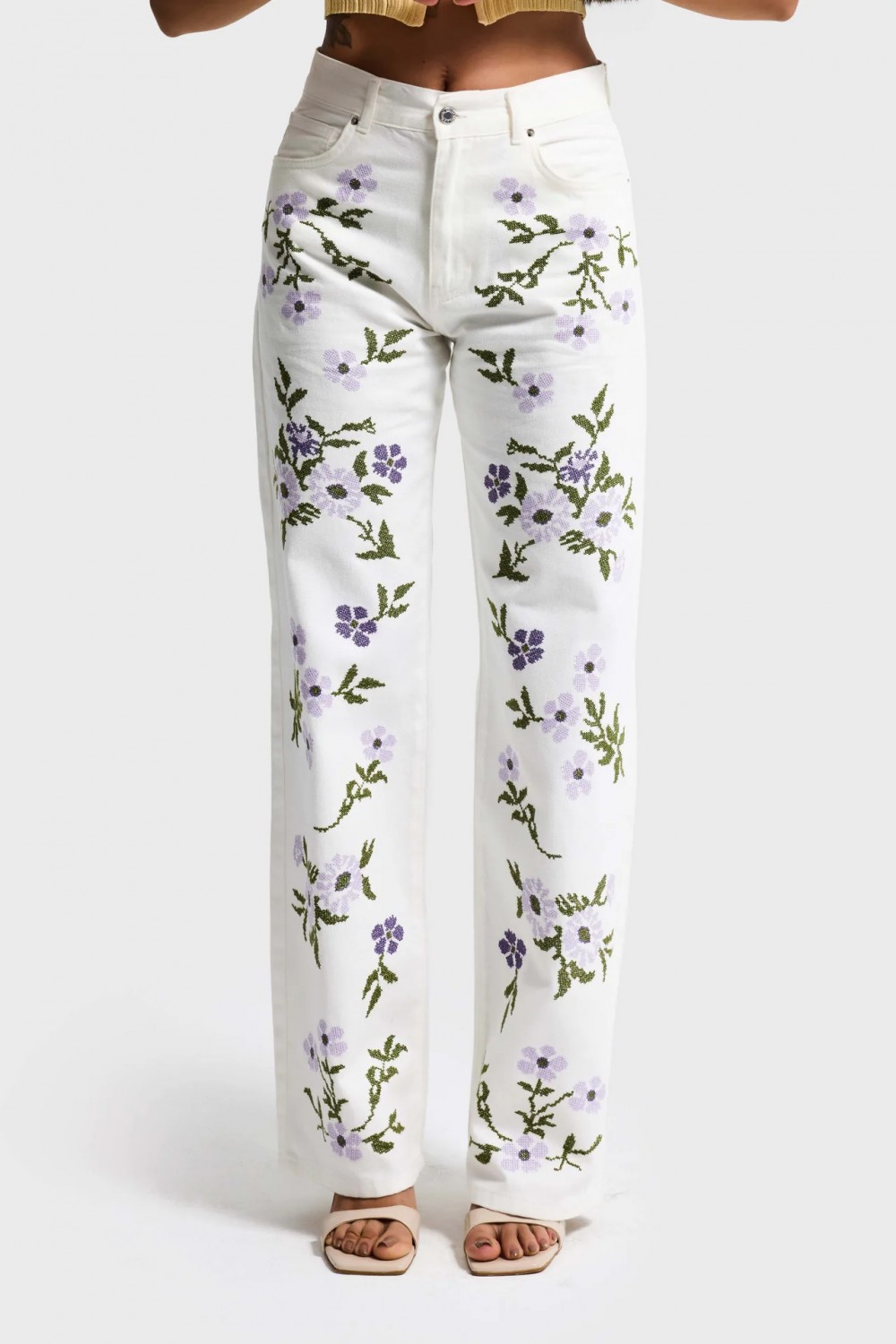 IT'S BASIC LOOSE FIT DENIM WITH PRINTS 4846-7S6-101