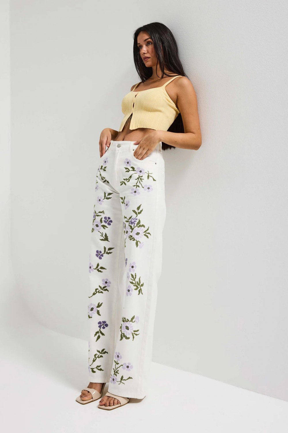 IT'S BASIC LOOSE FIT DENIM WITH PRINTS 4846-7S6-101