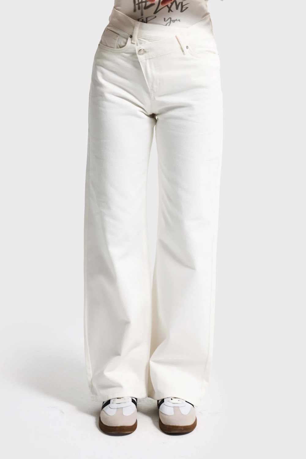 IT'S BASIC STRAIGHT HIGH RISE FIT ECRU DENIM JEAN 3847-7S6-69