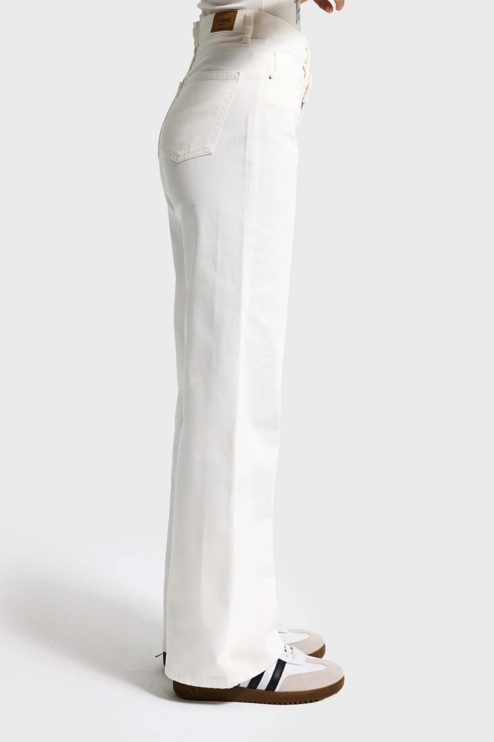 IT'S BASIC STRAIGHT HIGH RISE FIT ECRU DENIM JEAN 3847-7S6-69