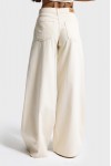 IT'S BASIC PALAZZO MID RISE JEANS IVORY 3096-7S6-69