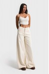 IT'S BASIC PALAZZO MID RISE JEANS IVORY 3096-7S6-69
