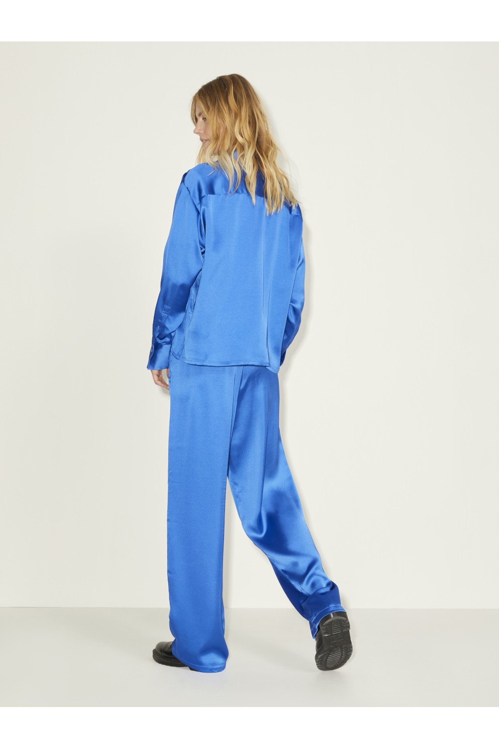 JJXX KIRA REGULAR SATIN PANTS BLUE LOLITE 12200161