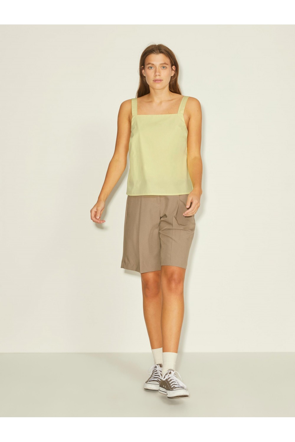 JJXX KENDRA POPLIN TOP ELFIN YELLOW 12200428