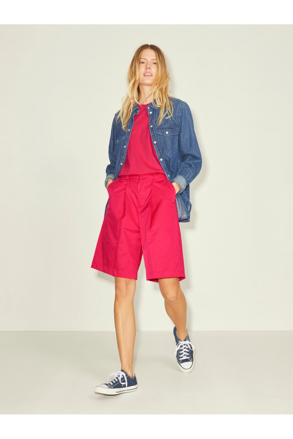 JJXX MIRA SOL BERMUDA SHORTS BRIGHT ROSE 12205151