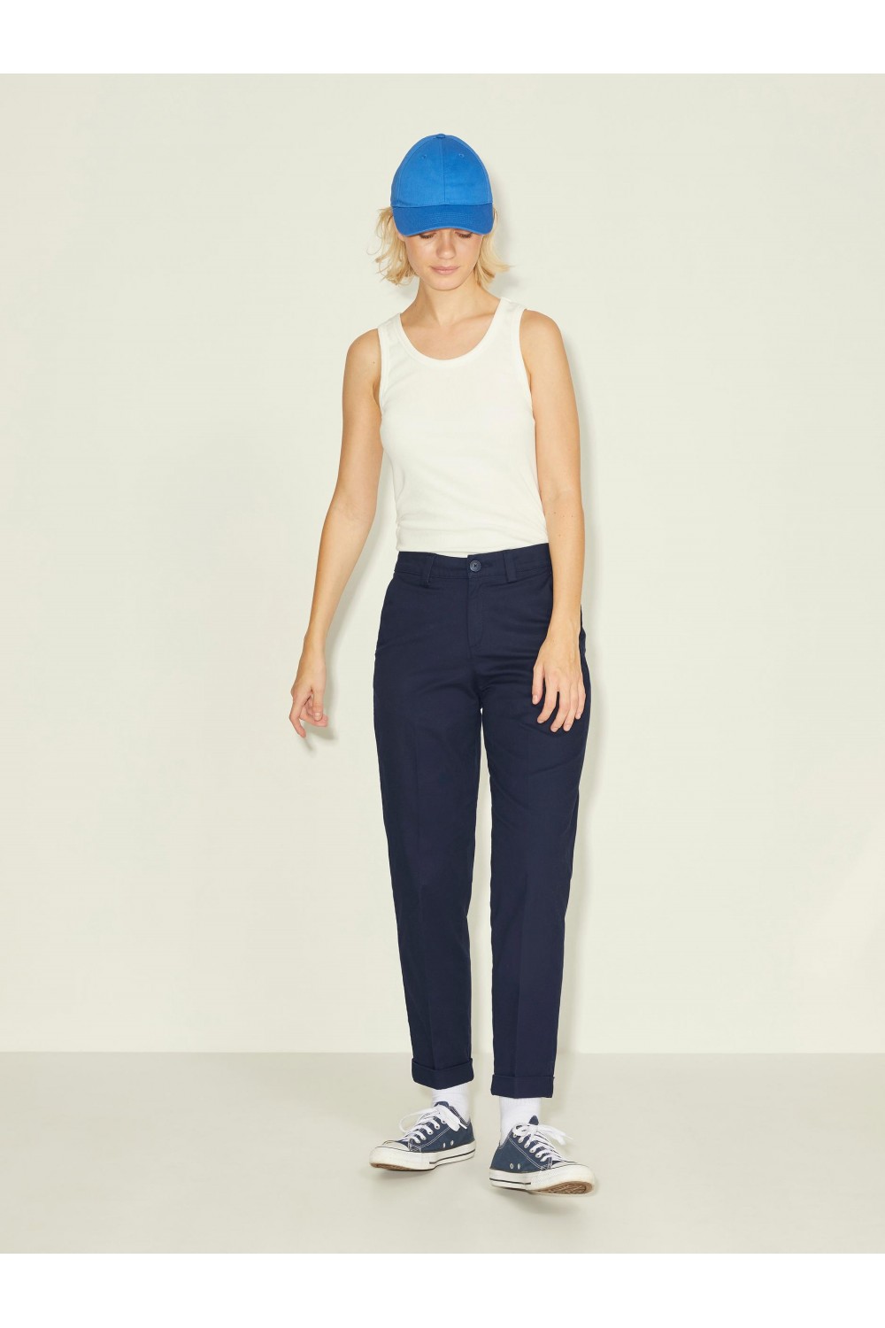 JJXX ELLA REG CHINO MW PANT NAVY BLAZER 12200676