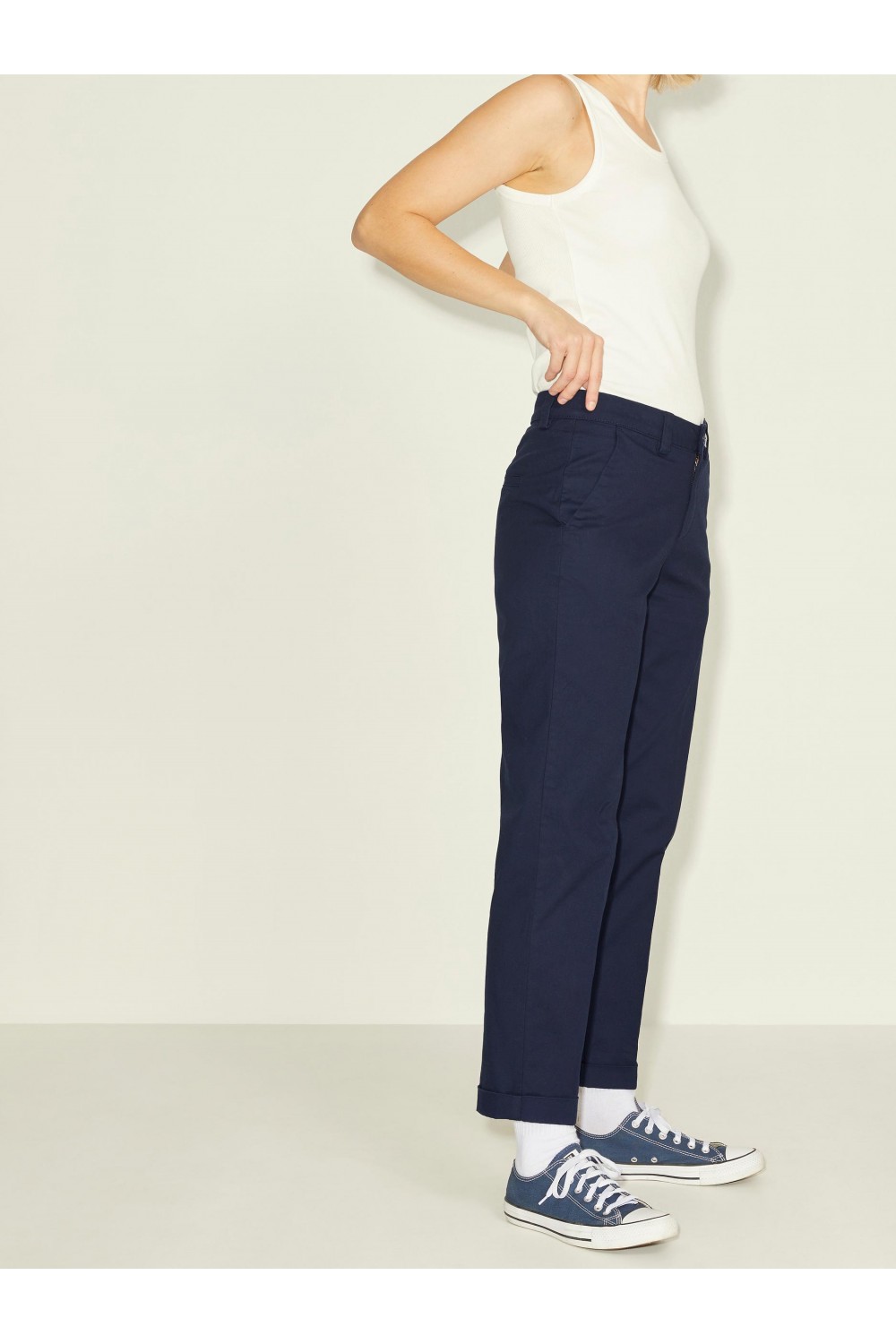JJXX ELLA REG CHINO MW PANT NAVY BLAZER 12200676