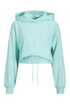 JJXX ALFA LOOSE LS EVERY CROP HOOD SWT ARUBA BLUE 12226246