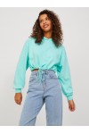 JJXX ALFA LOOSE LS EVERY CROP HOOD SWT ARUBA BLUE 12226246