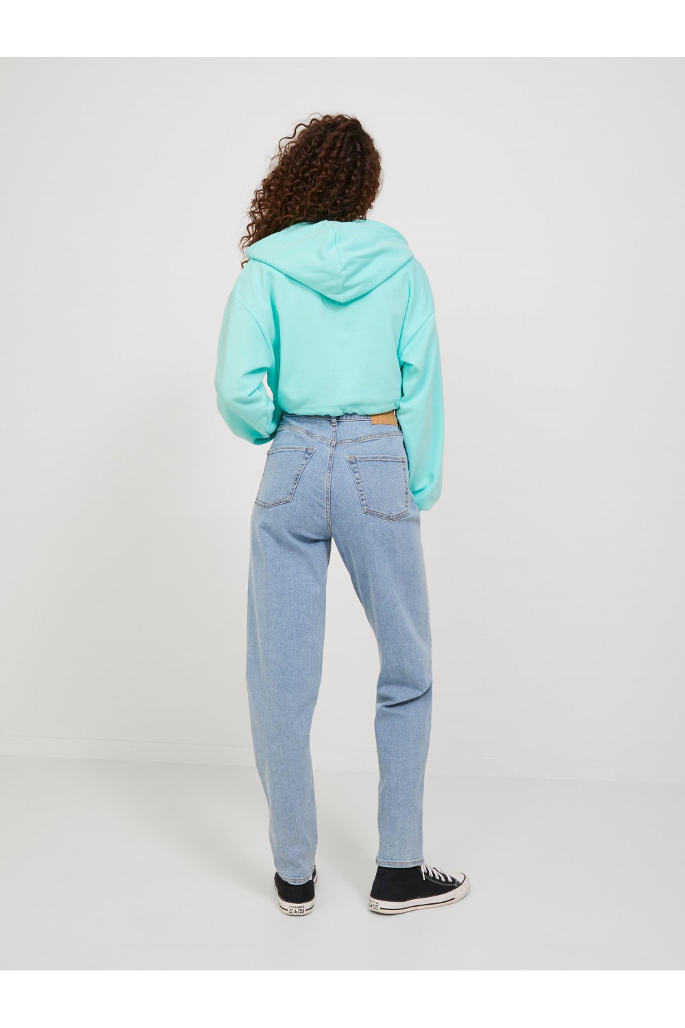 JJXX ALFA LOOSE LS EVERY CROP HOOD SWT ARUBA BLUE 12226246