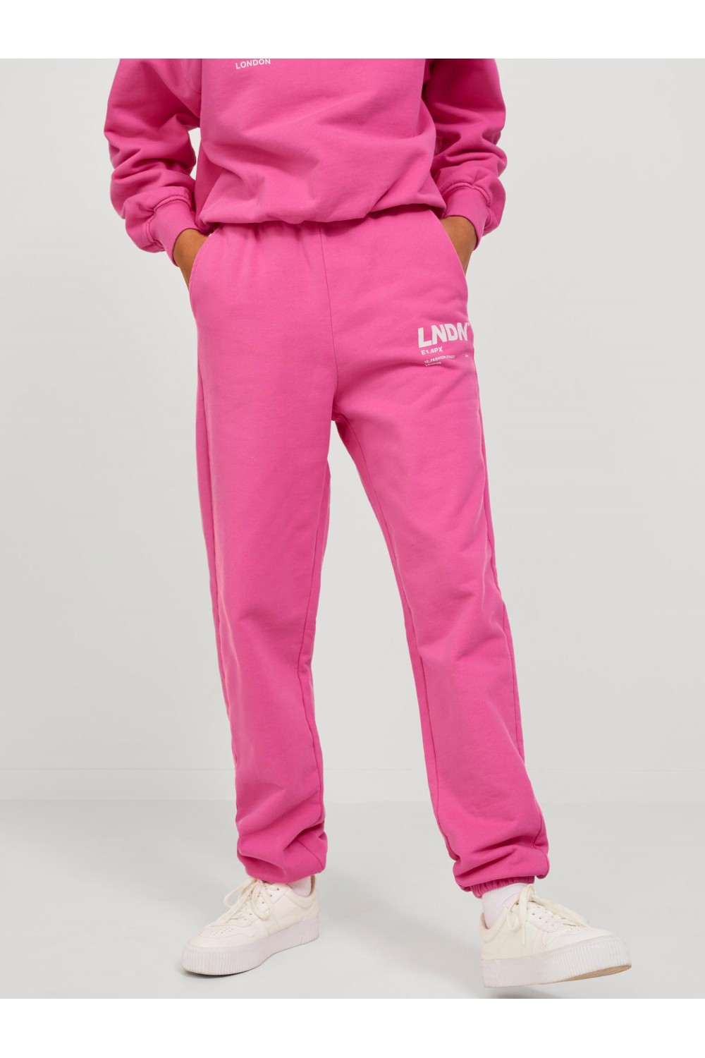 JJXX BIANCA RLX HW PANTS SWT CARMINE ROSE 12214571