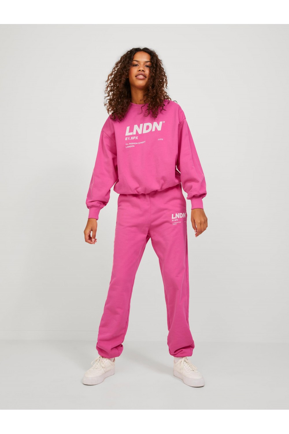 JJXX BIANCA RLX HW PANTS SWT CARMINE ROSE 12214571