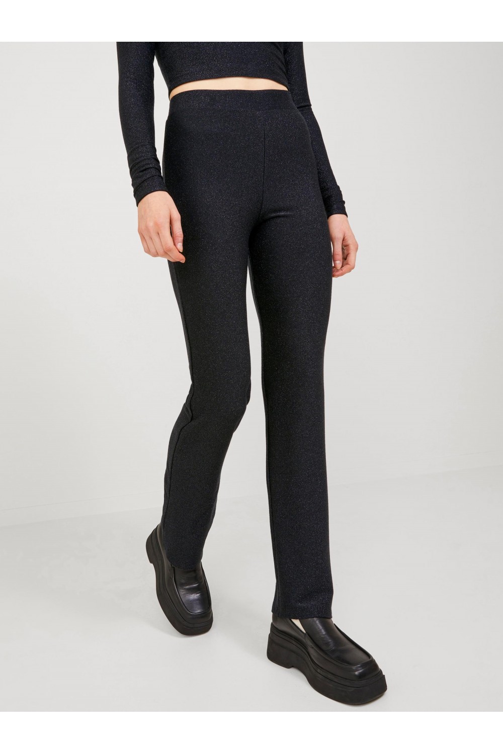 JJXX MYNTHE HW GLITTER SWEATPANTS BLACK 12220243