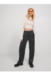 JJXX MARY SATIN REGULAR HW PANT BLACK 12220794