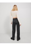 JJXX MARY SATIN REGULAR HW PANT BLACK 12220794