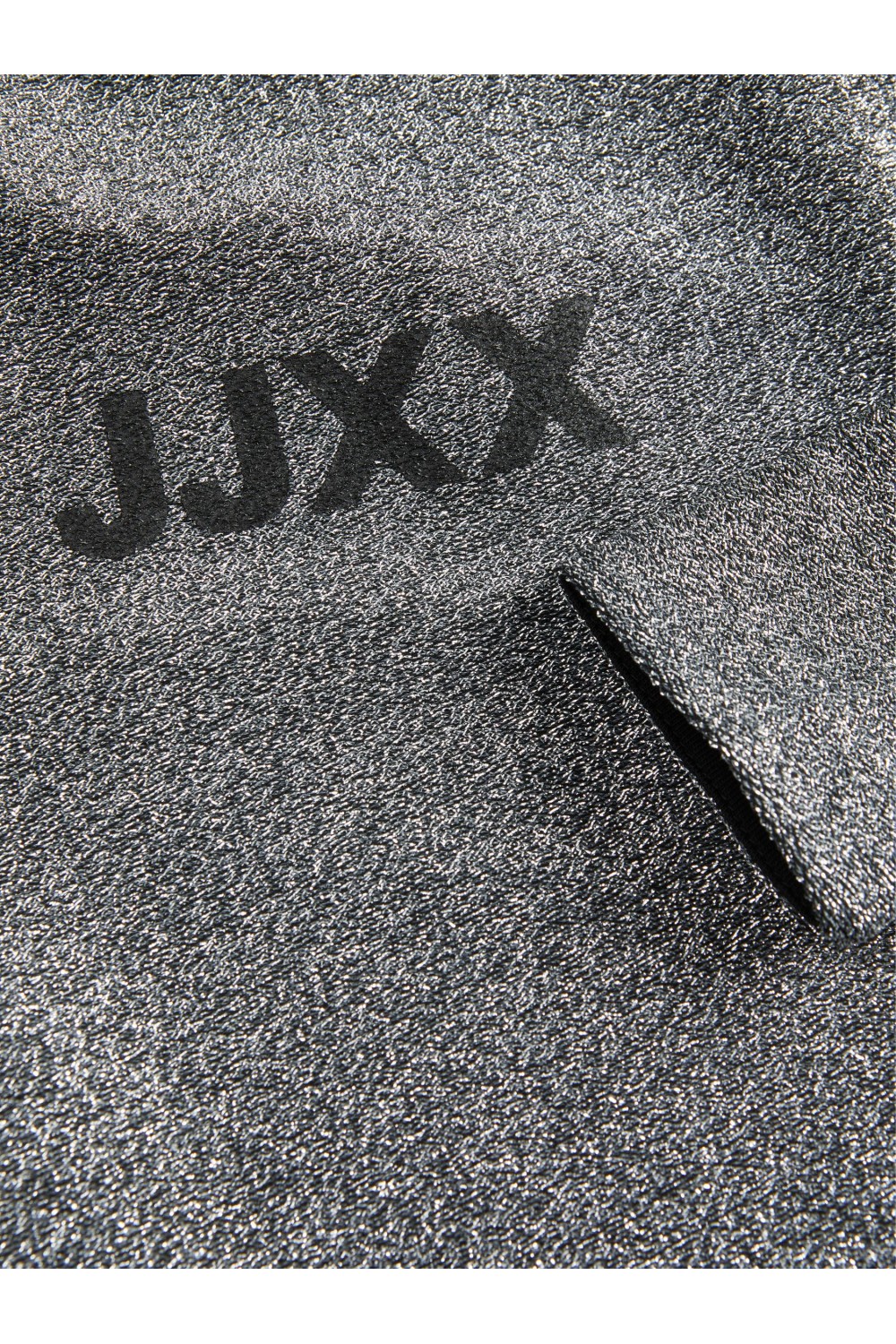 JJXX FELINE LS RIB GLITTER TEE SILVER 12221904