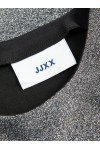 JJXX FELINE LS RIB GLITTER TEE SILVER 12221904