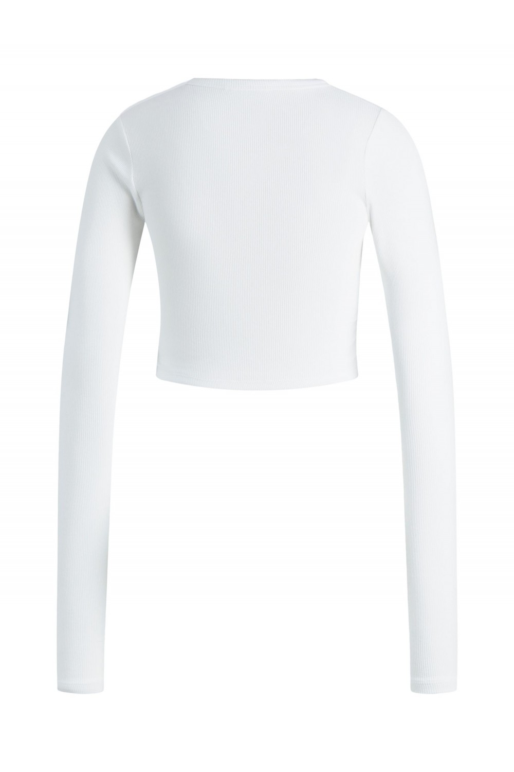 JJXX FELINE STR LS RIB TEE BRIGHT WHITE 12200402