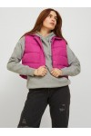 JJXX ELLINOR RECYCLE PADDED VEST FESTIVAL FUCSHIA 12215119