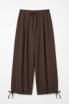 LUMINA LINEN BLEND TROUSER MARRONE-BROWN LC260092A