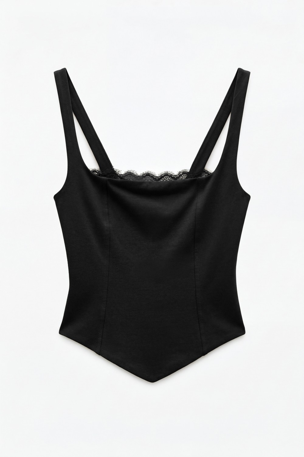 LUMINA STRETCH COTTON TOP BLACK LD5360