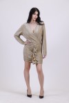 MIX&MATCH PENCIL DRESS GOLD