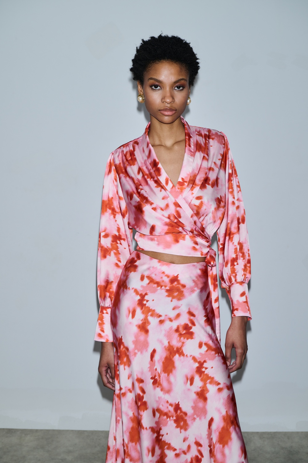 MIX & MATCH ALYSSA SKIRT PINK FLOWERS 