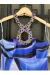 D&K FRANGOULIS DRESS WATER BLUE BE236