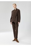 MOUTAKI WOMAN PANTS BROWN 26.03.100