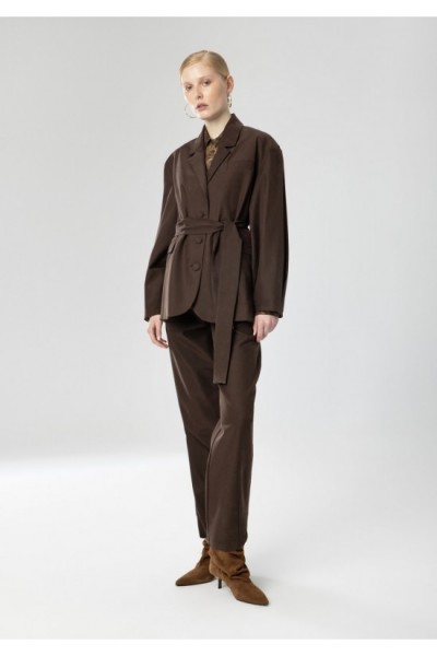 MOUTAKI WOMAN PANTS BROWN 26.03.100