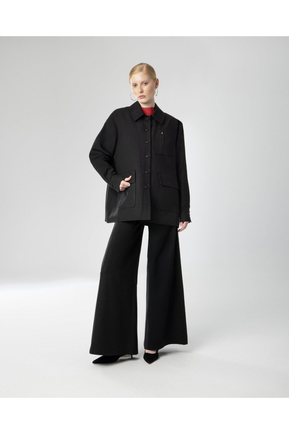 MOUTAKI WOMAN BAGGY PANT BLACK 26.03.133
