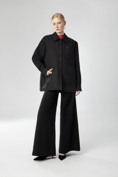 MOUTAKI WOMAN BAGGY PANT BLACK 26.03.133