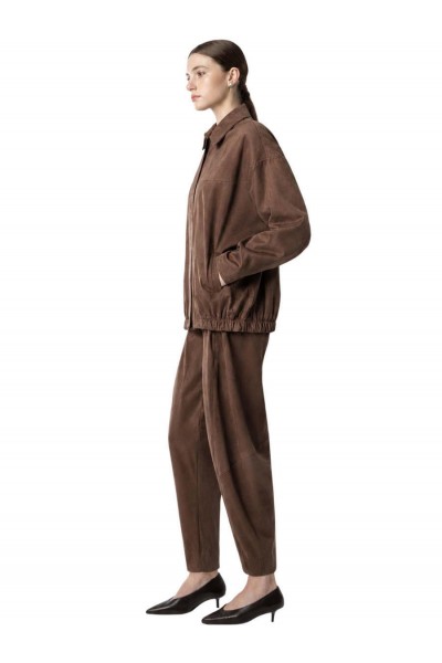 MOUTAKI WOMAN JACKET BROWN 26.06.115