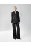 MOUTAKI WOMAN SET BLOUSE PANTS BLACK 26.06.154