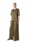 MOUTAKI WOMAN T-SHIRT SWEAT OLIVE 26.01.144