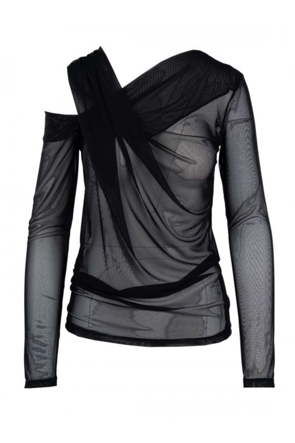 MOUTAKI WOMAN BLOUSE BLACK 26.01.111